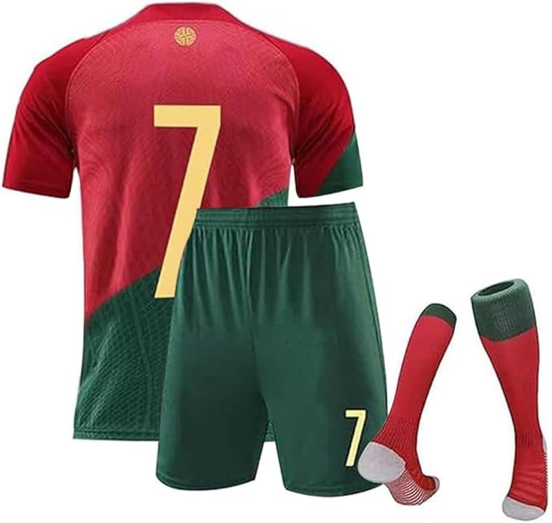HOMPAY Football Jersey, jersey 2022 Soccer Jersey, T-Shirt Boys Kids Youth Jersey Socks Soccer Shirt Kit Set - Image 1